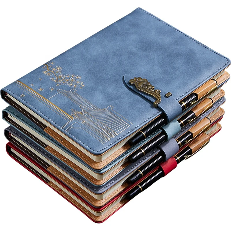 Подарочный блокнот, блокнот для конференций и офиса, креативный в наличии, утолщенный деловой кожаный блокнот A5, блокнот для письма, канцелярские товары CN;GUA