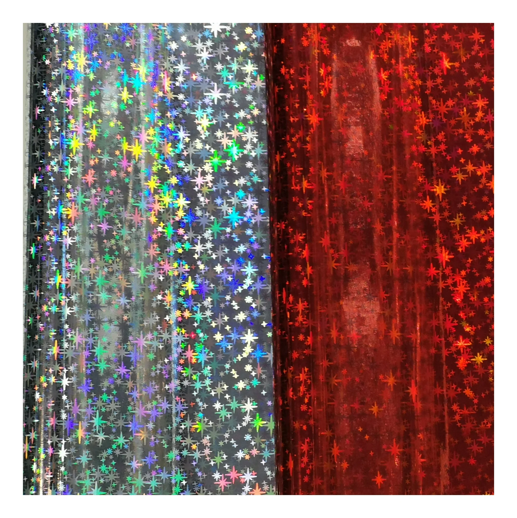 Transfer film Decorative Packaging Film PVC Printing Holographic Film  silver red black green stamping foil for PU leather