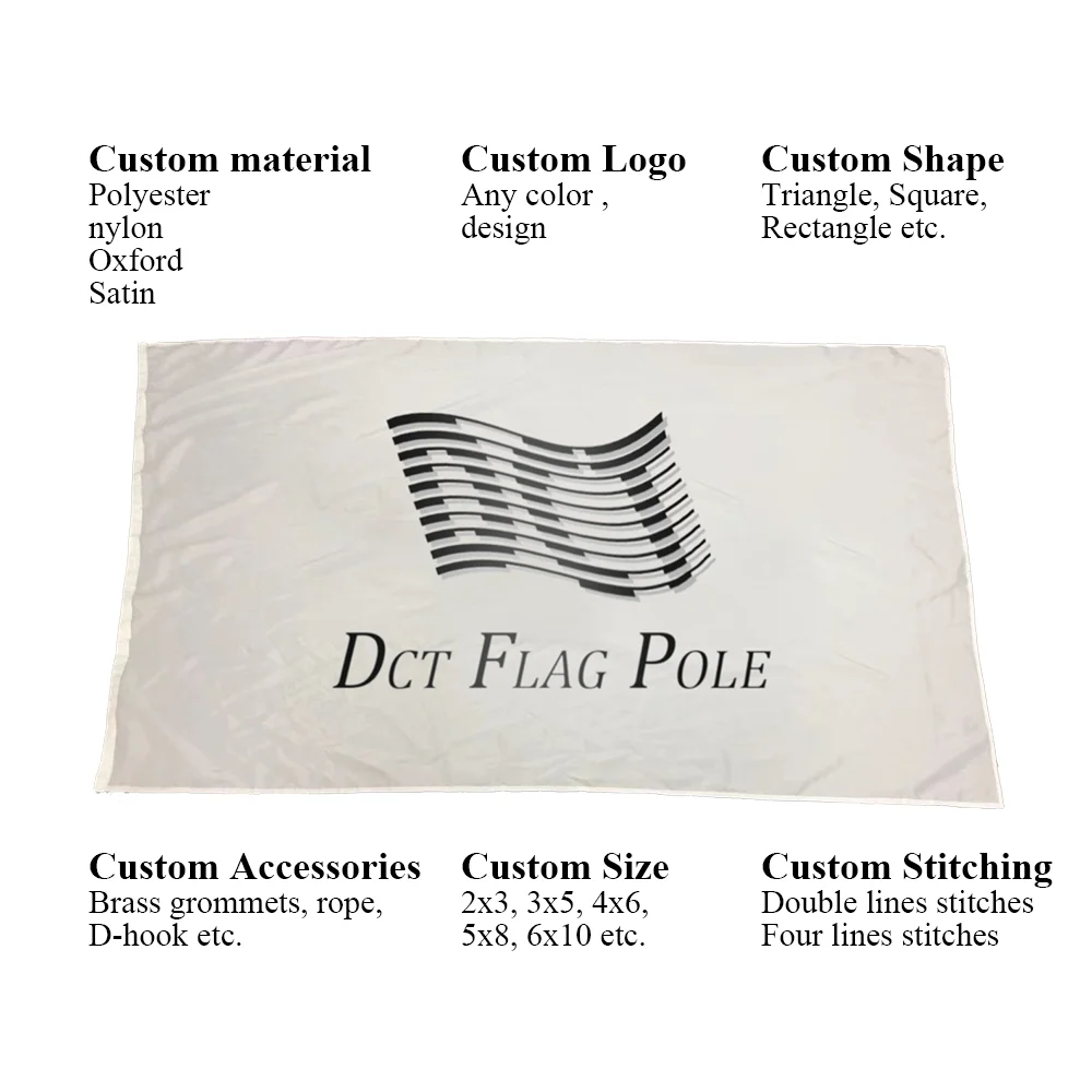 Free Design Logo Personalized Banner 3x5 Customized Commerce Advertising Digital Printed 3x5Ft Custom Flags