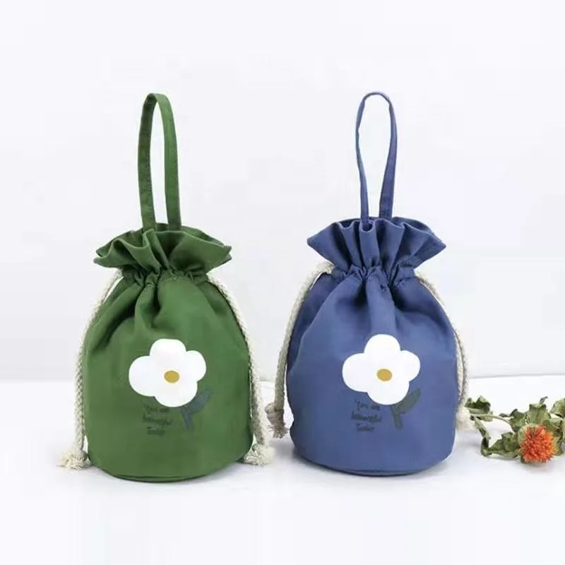 Custom Small Drawstring Cotton Bag With Logo