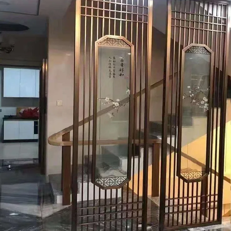 Декоративный перегородка для спальни и столовой из нержавеющей