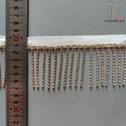 5cm crystal rhinestone decorative fringe trimmings for garments