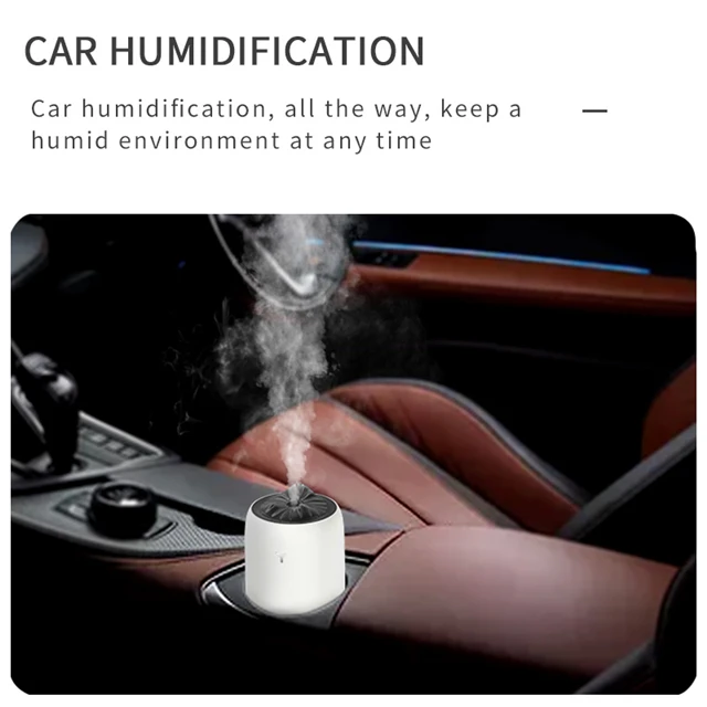 Hot Sale 260ml Car Small Air Humidifier Aroma Diffuser Portable Rainbow Steam Smart Mist Humidifier air purifier with humidifier