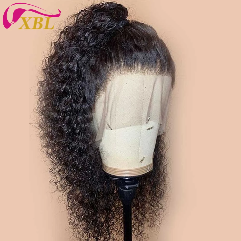 XBL Hair New Arrival Deep Wave Human Hair Virgin Brazilian Full Lace Wig With Baby Hair