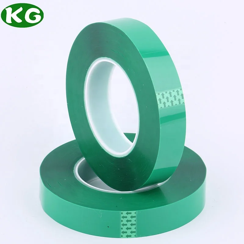 High Temperature Green Polyester Film Pet Heat Tape For Sublimation 3d Printing Powder Coating Pcb Masking
