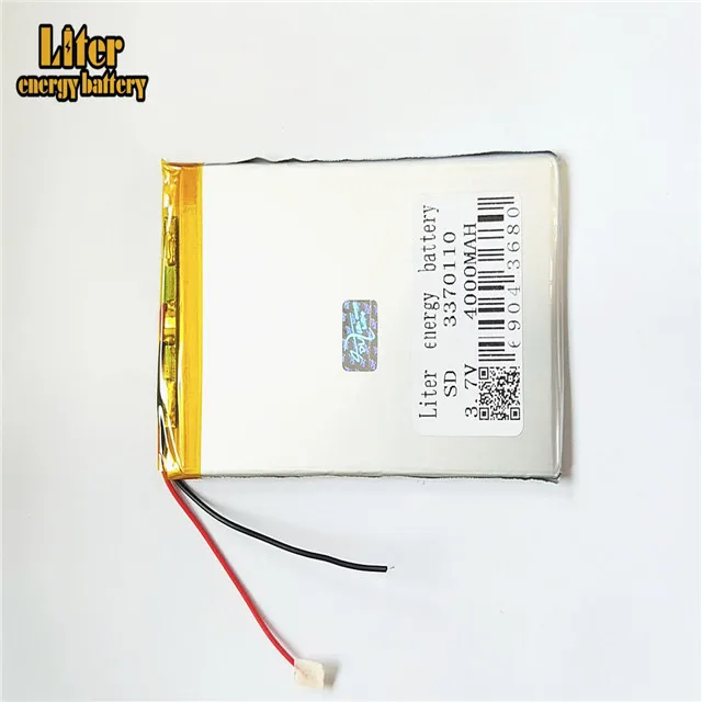 3370110 3,7 V 4000mAh перезаряжаемая плоская ультратонкая литий-ионная батарея