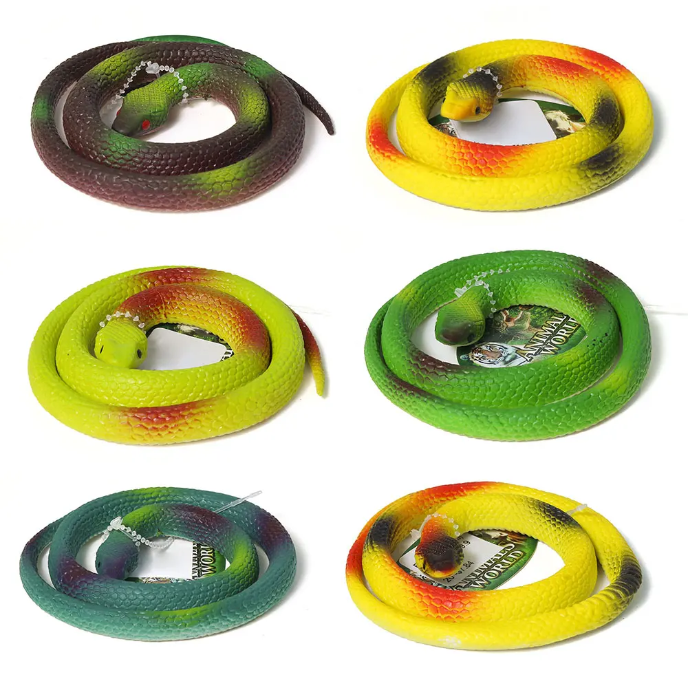 75 cm soft plastic reptile tpr snake toy