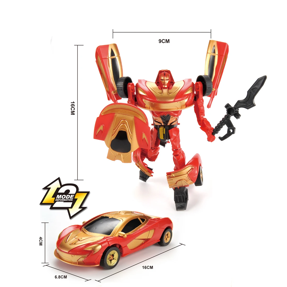 new wholesale battle game deformation warrior toy series with forward & backward
