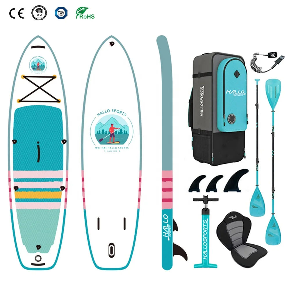 Hallosports 047 portable xl water inflatable wholesale sup paddle board top seller
