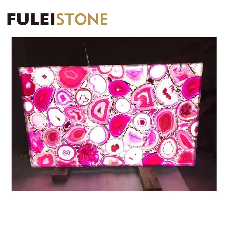 Backlit Yellow Agate Big Slabs