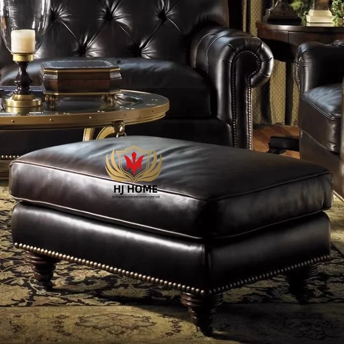 HJ HOME Tufted Deep Button Sofa Set Classic Retro Couch Vintage Grain Leather Upholstered Chesterfield 321 Seat Sofa Set