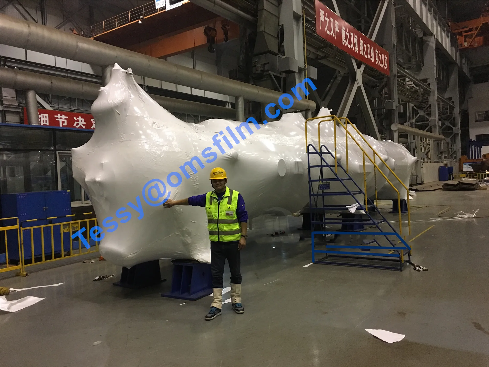 12 mil flame retardant shrink wrap film for scaffolding shrink wrap film roll