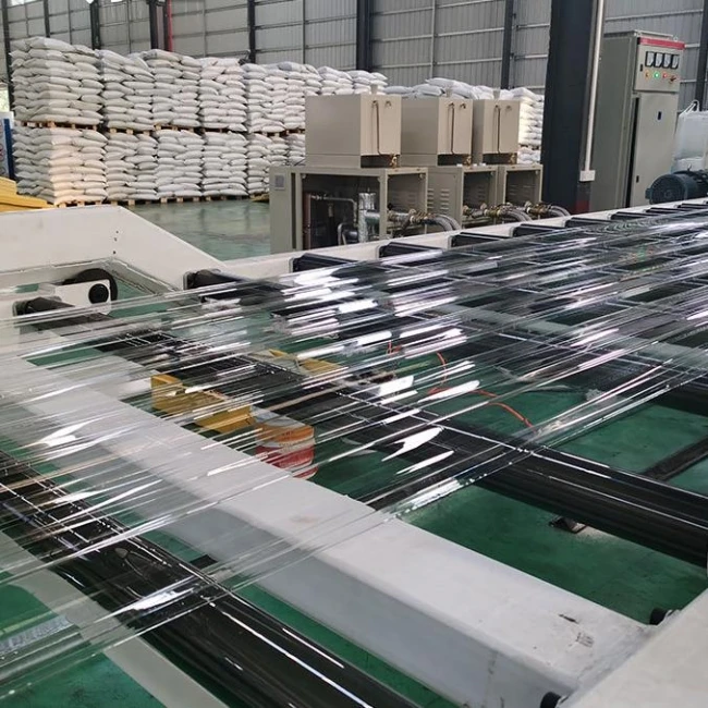 Trapezoidal Corrugated Polycarbonate Daylighting Panels Roofing Transparent Tile for Greenhouse