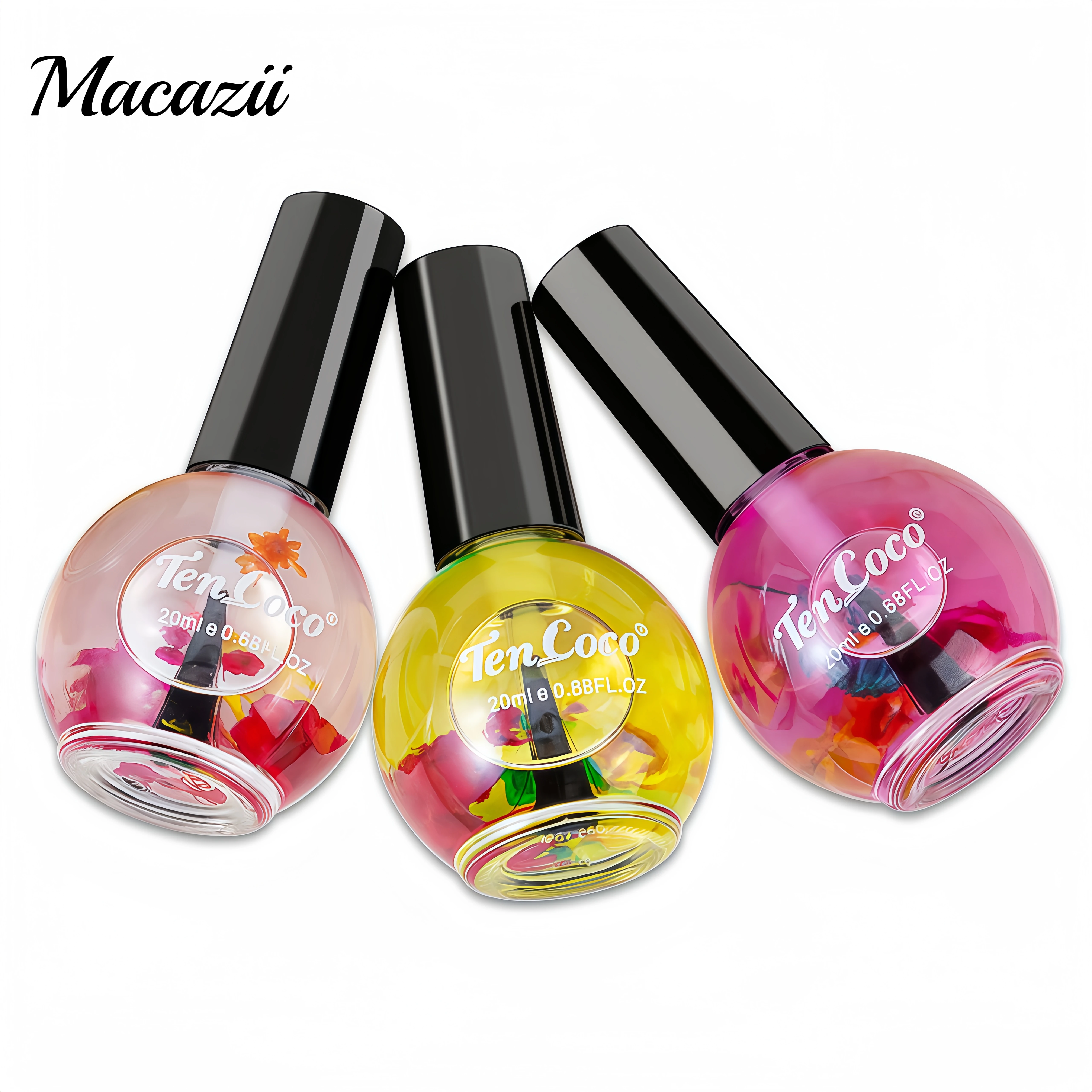 OEM Cuticle Oil Repair Nail Salon Fruits 20mL Cuticle Revitalizer Oil Nail Grow Christmas Gift Care Polish Serum with Dry Flower