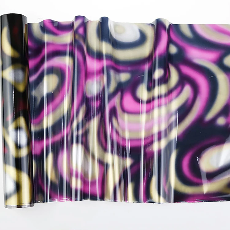 3067 oil paint metallized aluminum pet hot stamping foil for handbag textile leather t shirt