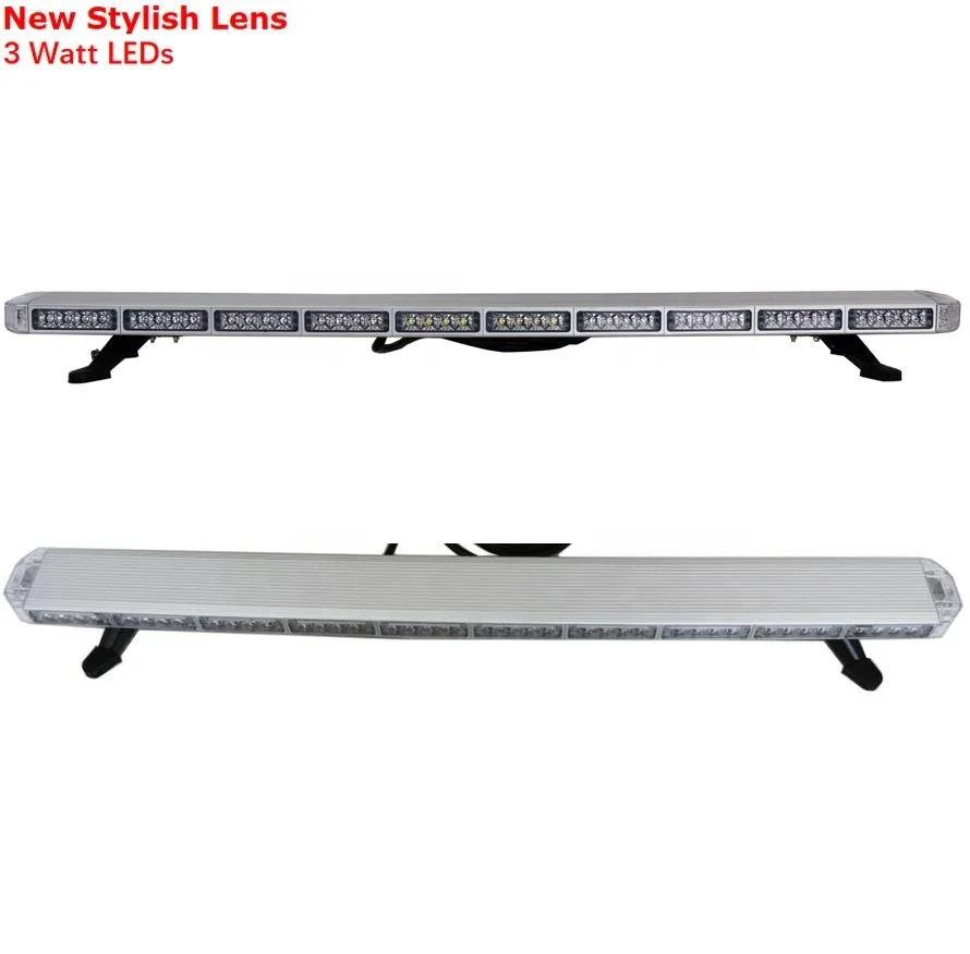 High bright 3 watt slim led light bar with new cool stylish lens roof top car flash strobe lightbar emergency strobe bar light