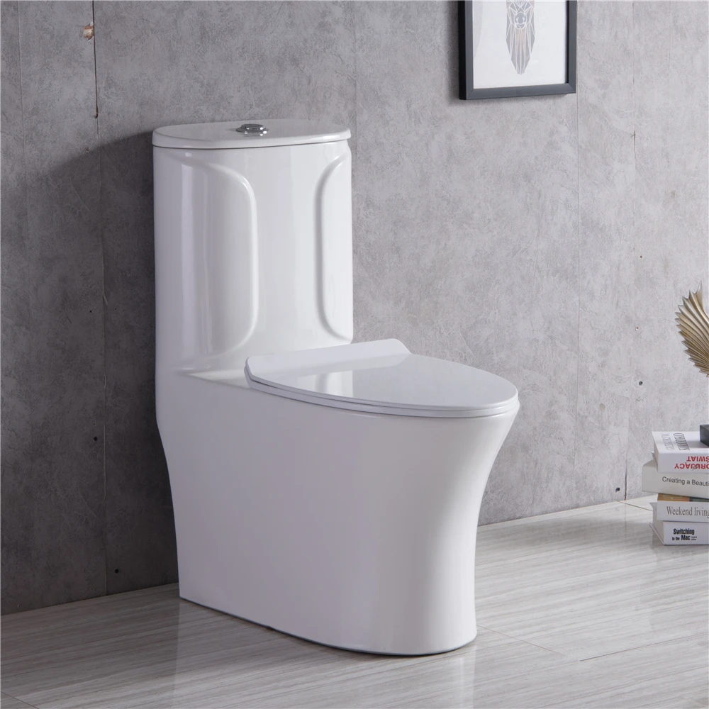 New design wholesale cheap western golden siphon one piece inodoro sanitary ware wc ceramic s trap toilet bowl with gold rim