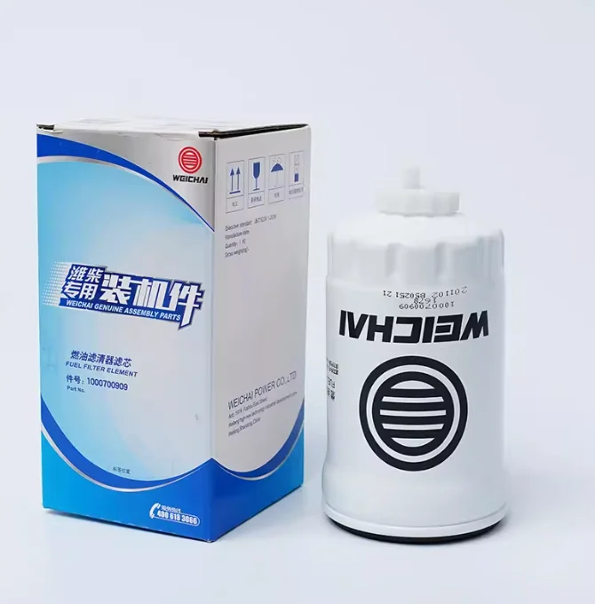 Original Weichai Diesel Engine Wp6 Tbd226b Fuel Filter 1000700909 Spare Parts for Machinery Repair Shops