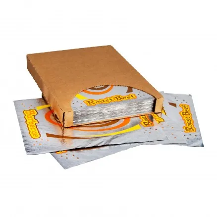 design printing aluminium foil hamburger wrapping paper