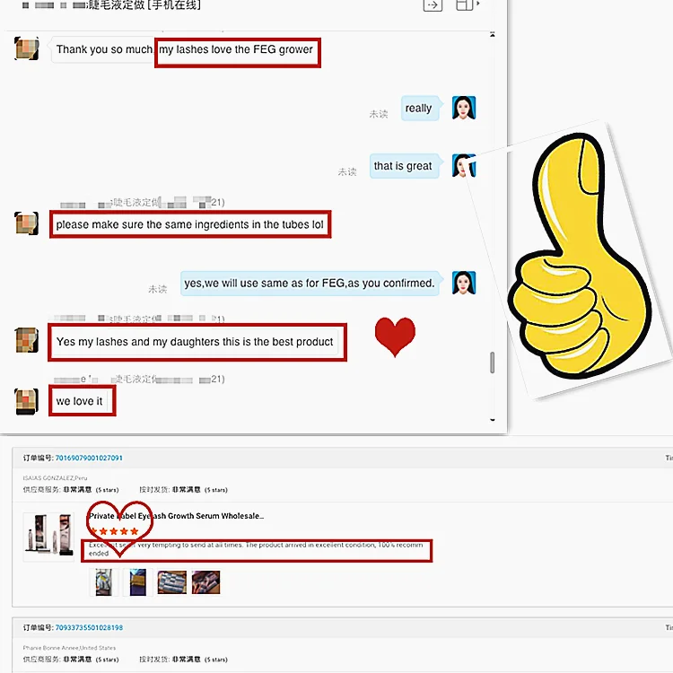 
Best selling products cosmetic makeup FEG PRO lash enhancer serum 