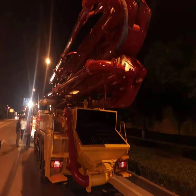 37meters used putzmeister concrete pump mounted on izusu truck for sale