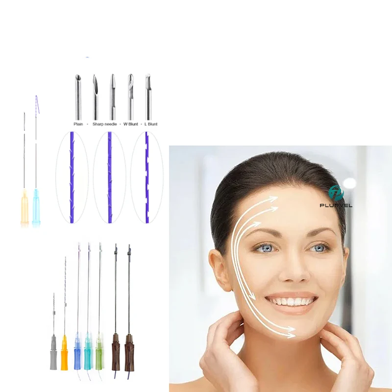 Cog 4d L Blunt 19g 100mm Pdo Thread Lift Needle Surgical Suture Needles