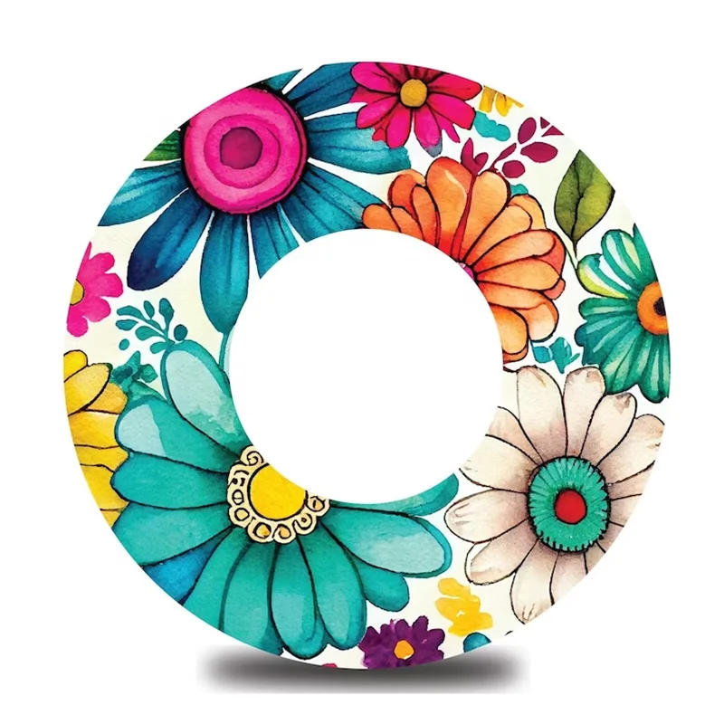 OEM Multiple Patterns Inelastic Printing CGM Patch Manufacturer wholesale Custom Size Waterproof Adhesive Print CGM Patch