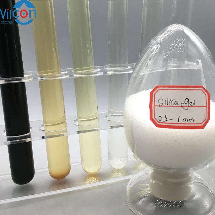 oil bleaching silica gel sand white granules decolorization agent for waste diesel oil