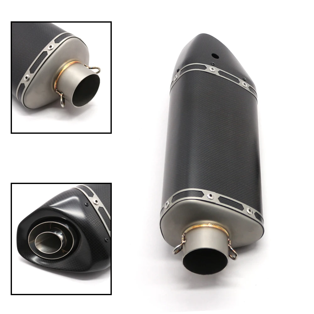 51mm Motorcycle Exhaust Muffler Pipe With Movable DB Kill For Dirt Bike Street Bike