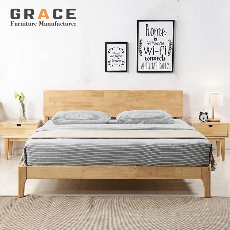 low price white ethiopian solid wood furniture bedroom hardware China