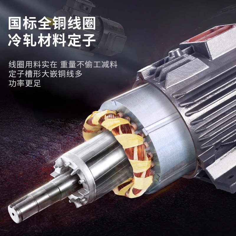 High efficiency Cast iron 100% copper wire Three-phase asynchronous motor AC variable frequency motor for wholesale