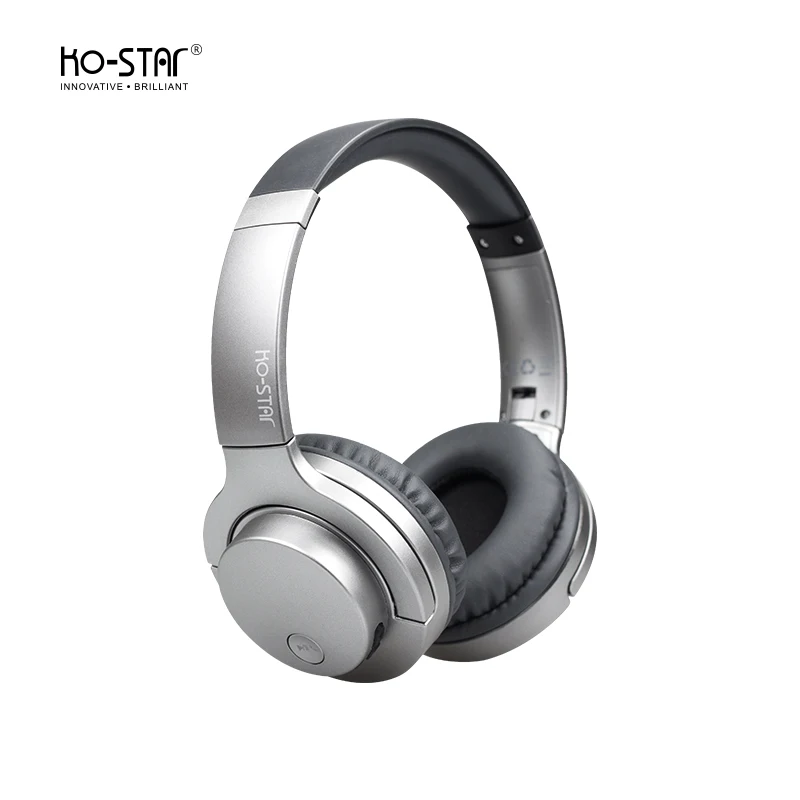 Bluetooth Over Ear Noise Cancelling Wireless Headphones, Stainless Steel, Type-C Charging