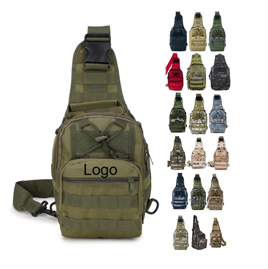 Outdoor Camping Hiking Tactical Molle Pouches Sling Bag Waterproof Rucksack Shoulder Bag