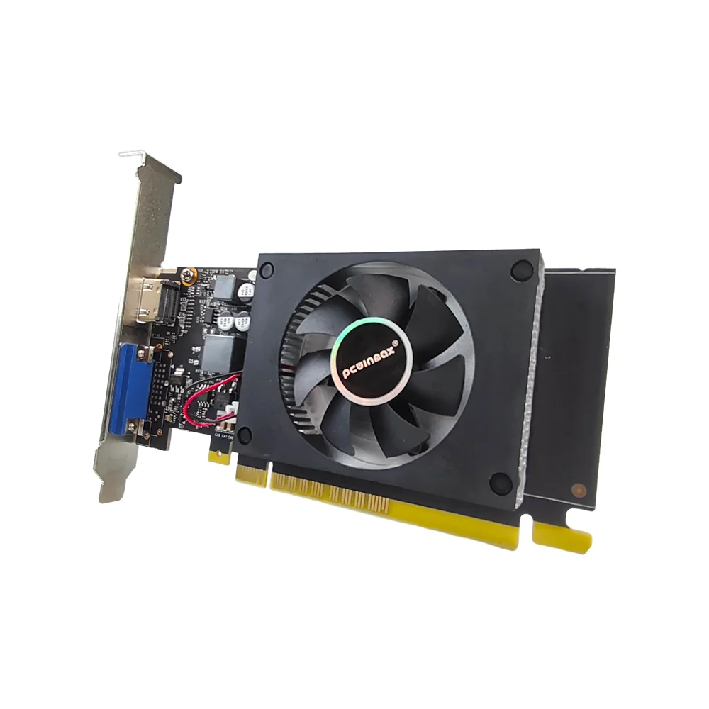 PCWINMAX OEM Support Geforce GT 710 730 1030 Low Profile 1GB 2GB 4GB Graphics Video Card Original GPU for Office Desktop