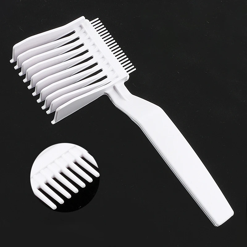 Wholesales Long Handle Hair Shear Positioning Cutting Comb Hair Salons Trimming Comb Trimmer for Men Barber Accessories Custom