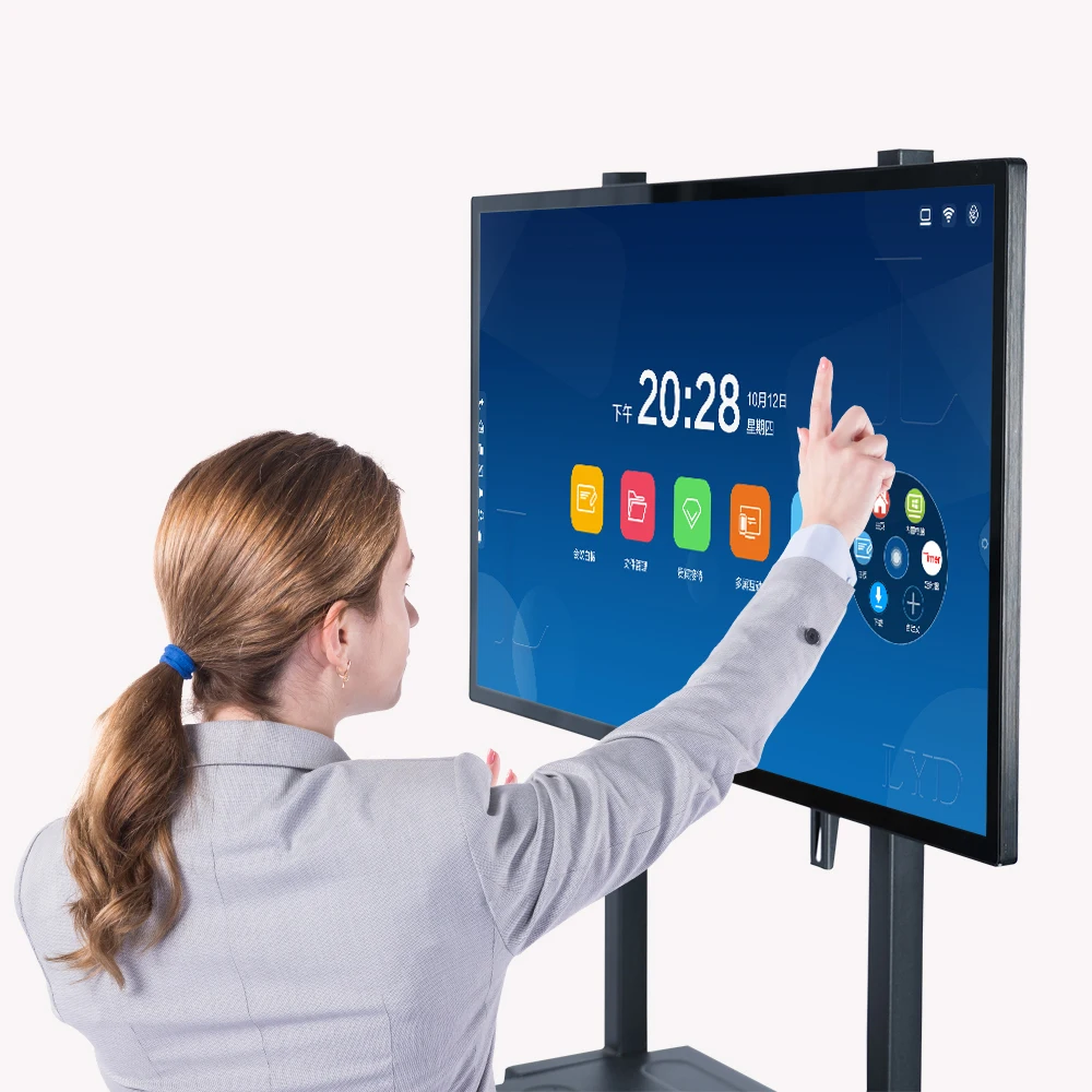 Factory direct supply 32 43 inch touch screen display interactive smart board whiteboard for class teaching