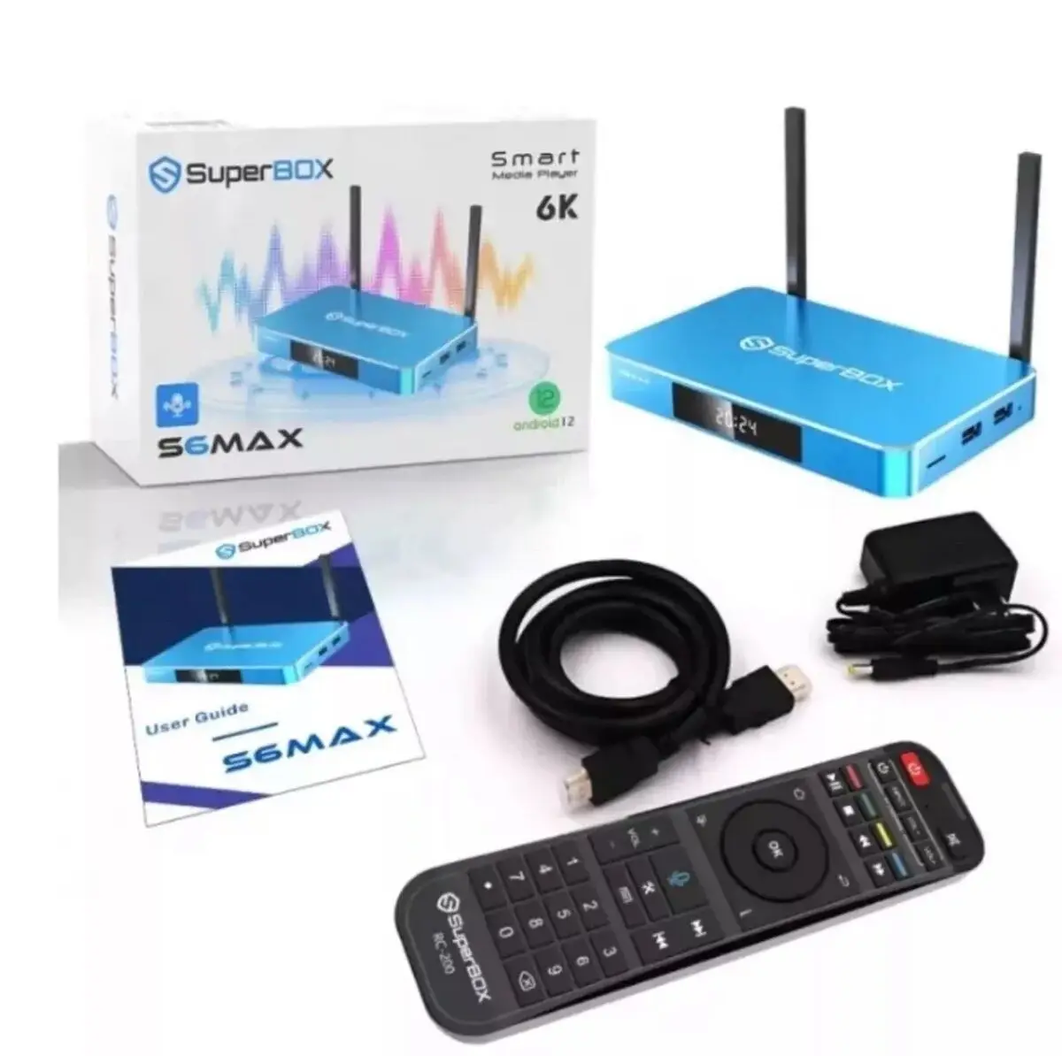 Latest Deal SuperBox S6 MAX 2024 Super Smart TV Box and Voice Remote