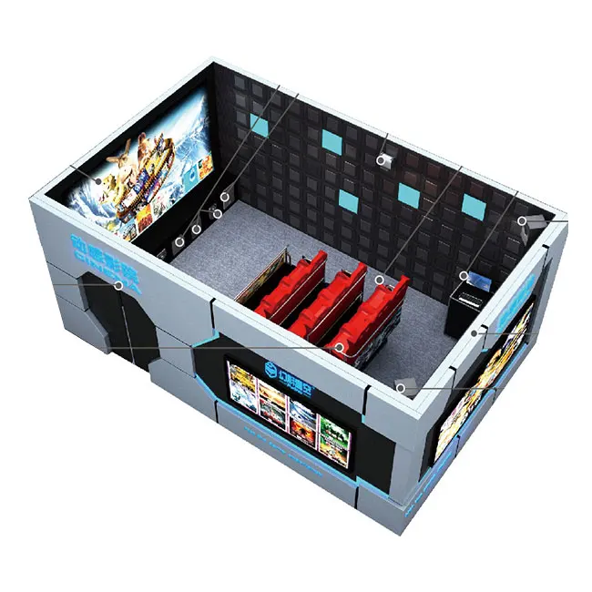 Exciting 5d 7d vr motion cinema 9/12//15 seats motion chair simulator vr equipment in resort place