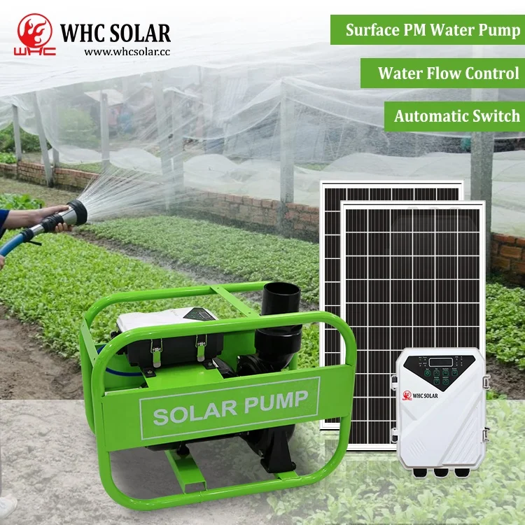 WHC Solar High Pressure Big Flow DC Solar Water Pump Solar Surface Pump Systems