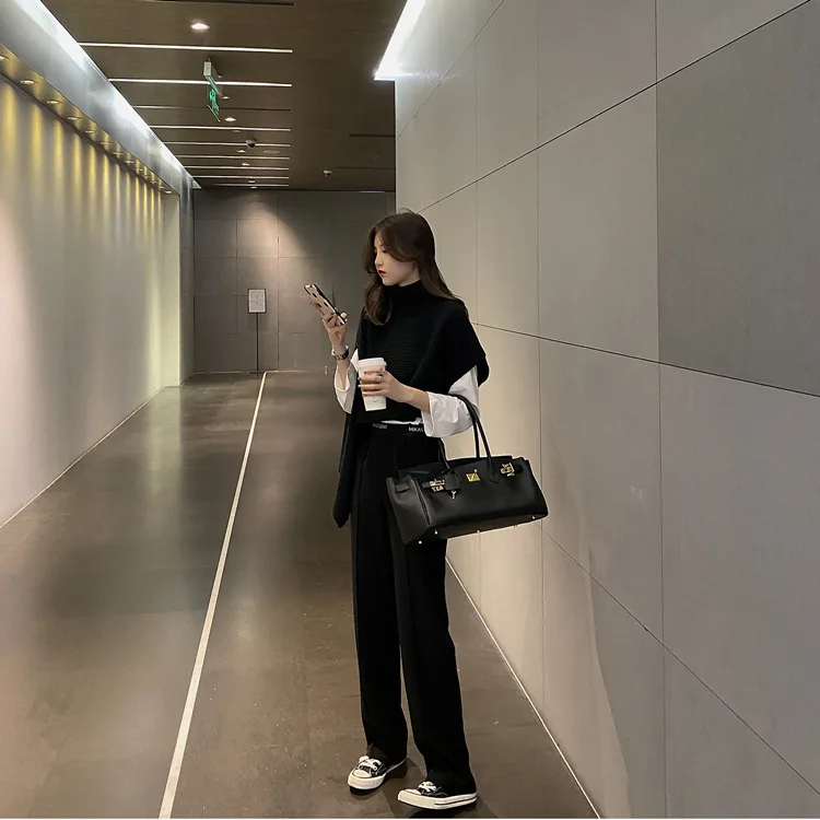 Wholesale Ladies Scarf Warm Shawl Sweater Top Women Autumn/Winter Long Pullover Knit Scarf