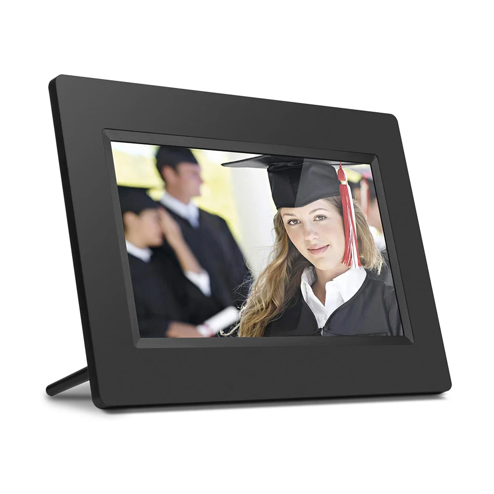 
Цифровая фоторамка 7 дюймов WiFi фоторамка с сенсорным IPS-экраном автоматически вращающийся поделиться фотографиями 