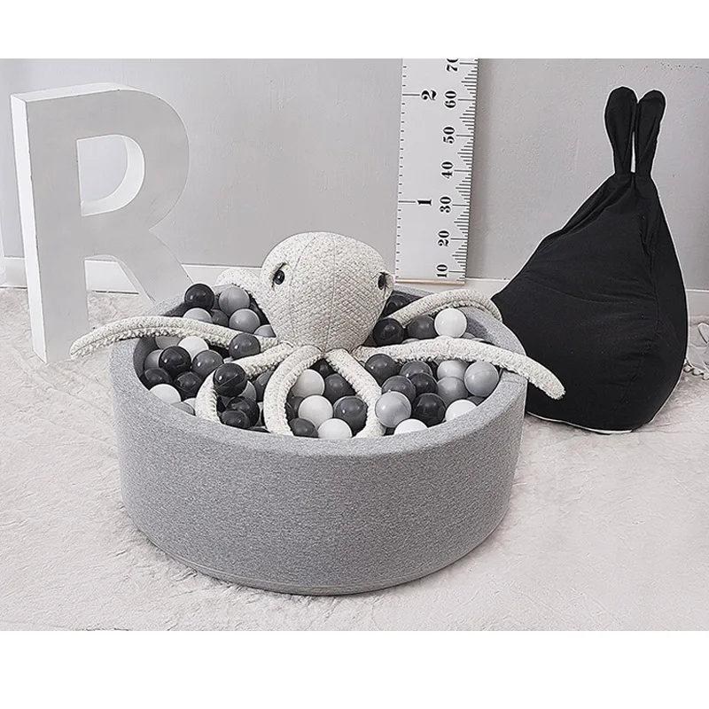
High Quality Baby Room Indoor Sports toys Gray Soft Sponge ball pool Playground for Kids ocean pool 