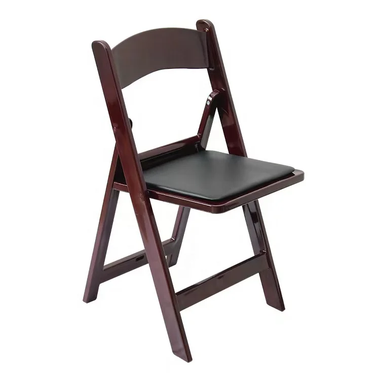 Outdoor Padded White Wedding Banquet Wimbledon Foldable Plastic Resin Folding Chairs for events wood folding chairs