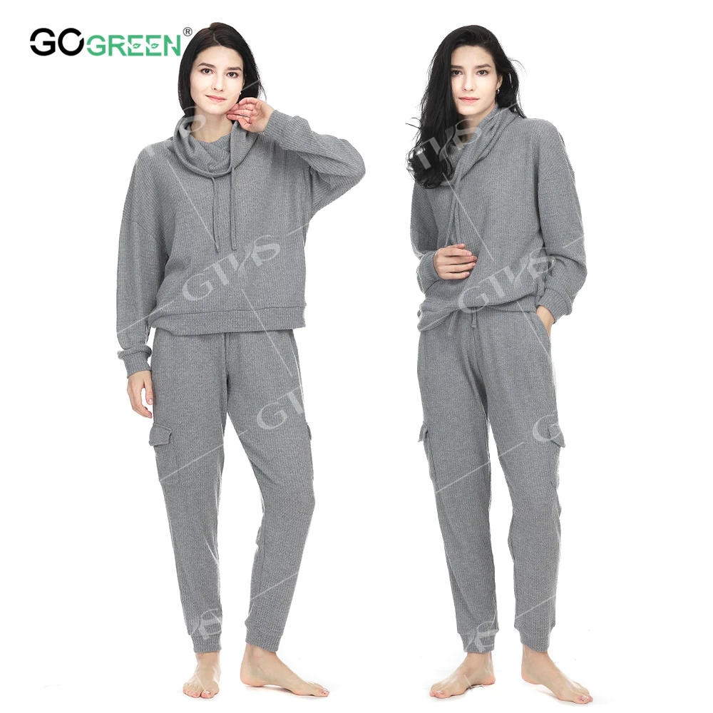 Manufacturers Wholesale Breathable Polyester Long Sleeve Pajamas For Women Luxury Quality