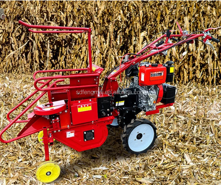 New style mini Walking Type Corn maize Harvester Maize Harvester for power tiller