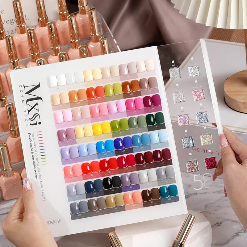 AS Pink Bottle Private Label 250 300 Colors Gel Nail Polish Set Box All Seasons Gift Semi Permanent Nail Varnish Gel Kit
