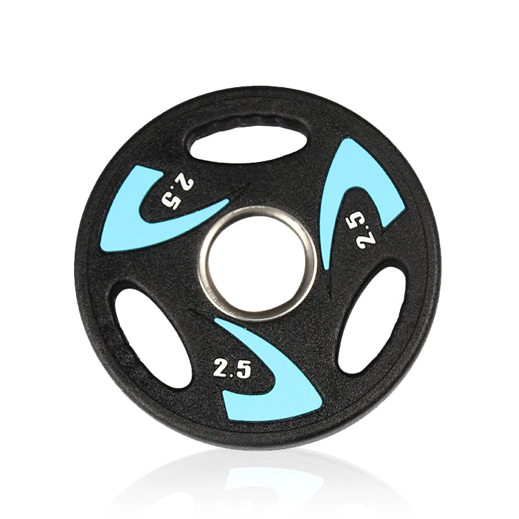 PU plate gym equipment weight lifting plate