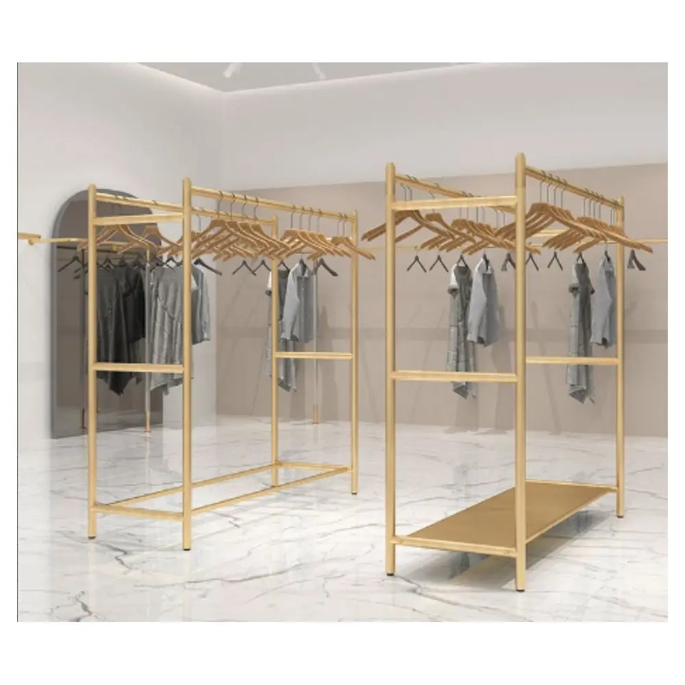Prima Hot Sale Shop Metal Clothes Display Racks Shelf for Clothing Shop