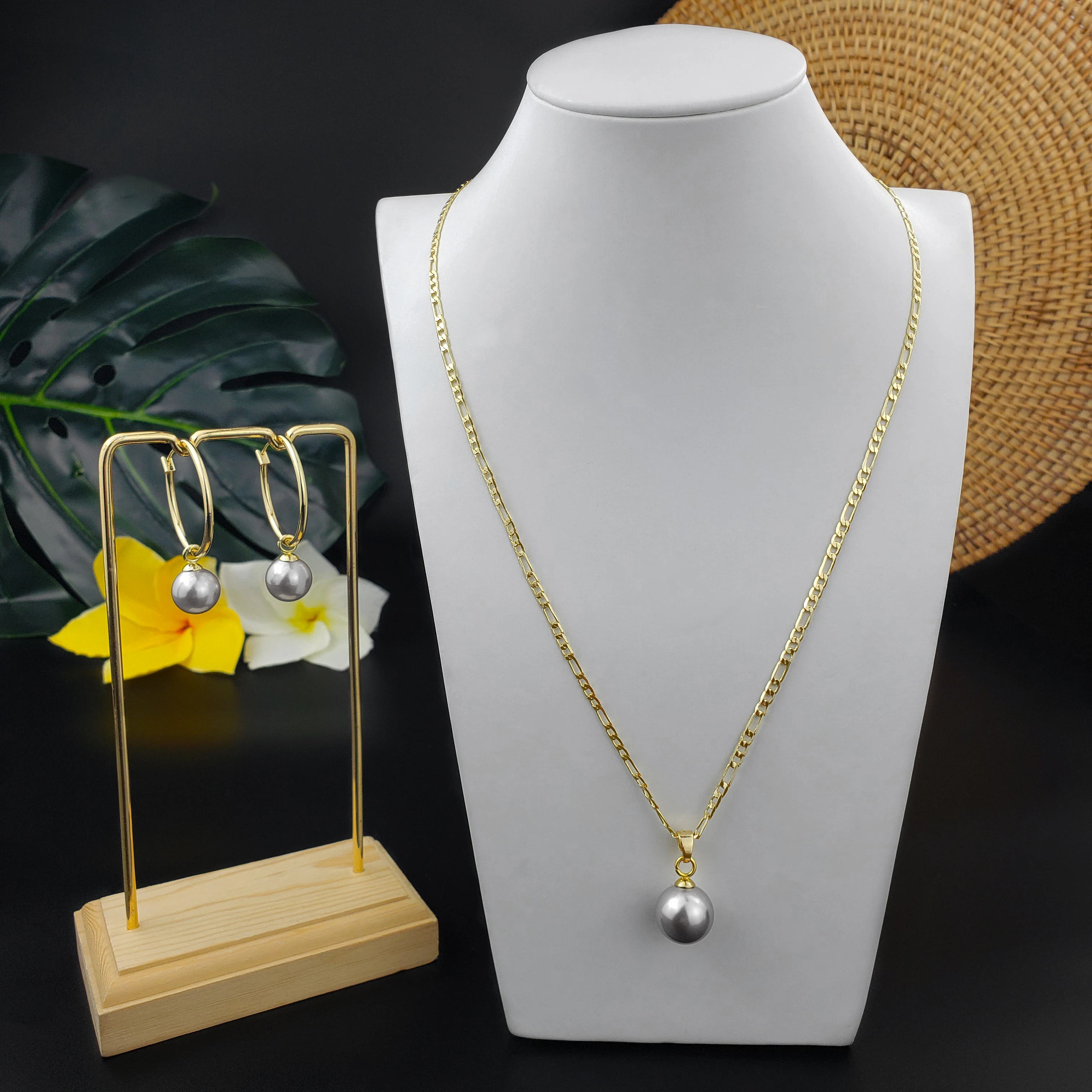 Hot Sale Hawaiian Gold 14K Jewelry Sets Fashion Party jewellery  gold jewels