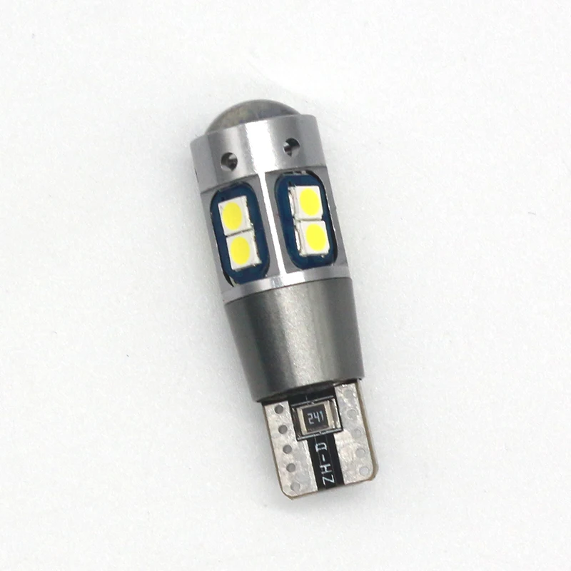 12V 24V led T10 lamp car truck highlight light bulb 3030 10smd 3w canbus white amber red t10 194 168 w5w led bulb for coach bus